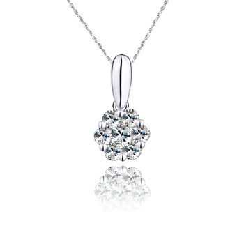 璀璨星光，點亮優雅——諾曼諾蘭18K白金鉆石項墜品鑒